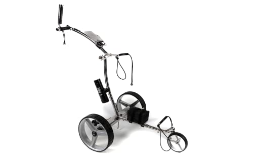 GolfTed GT-N - Chariot de golf électrique en acier inoxydable avec 10 accessoires